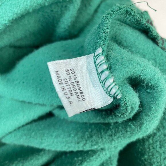 Bryn Walker Pike Poncho‎ Womens Small Green Houndstooth Cowl Neck Bamboo Fleece - Picture 11 of 14